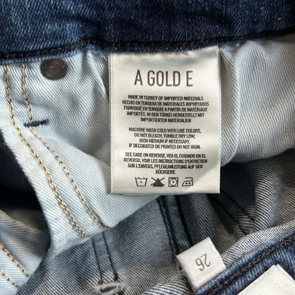 AGOLDE Sophie Crop Mid Wash Distressed Jeans Womens Designer Size 26 - Picture 11 of 14
